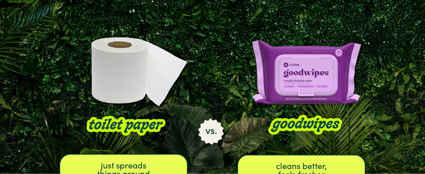 toilet paper compared to toilet wipes