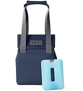 YETI Daytrip 14L Insulated Soft Cooler Tote Bag, Navy with ICE Sheet Refreezable Reusable Cooler ...
