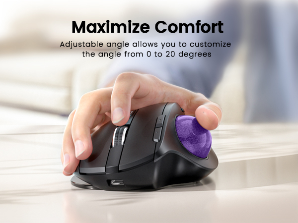 EM01 NL Ergonomic Trackball Mouse