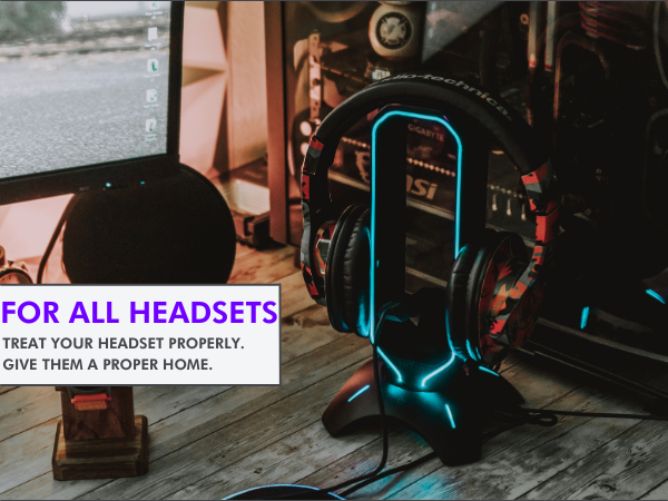 rgb headphone stand