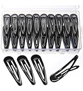 Teenitor 50Pcs Black Hair Barrettes For Women, 2 Inch Hair Barrettes Snap Hair Clips, Hair Clips ...