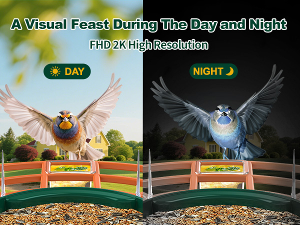 bird feeder with camera orange