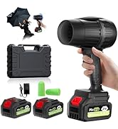 Electric-Cordless-Leaf-Blower - 150000RPM Handheld Leaf Blower - 2 X 4.0Ah Batteries and Charger ...