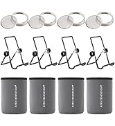 VOLCANOES CLUB Seed Sprouting Jar Germination Kit Accessories - Blackout Sleeves/Jar Stands/Sprou...