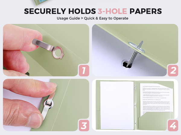 folders with pocket and prongs