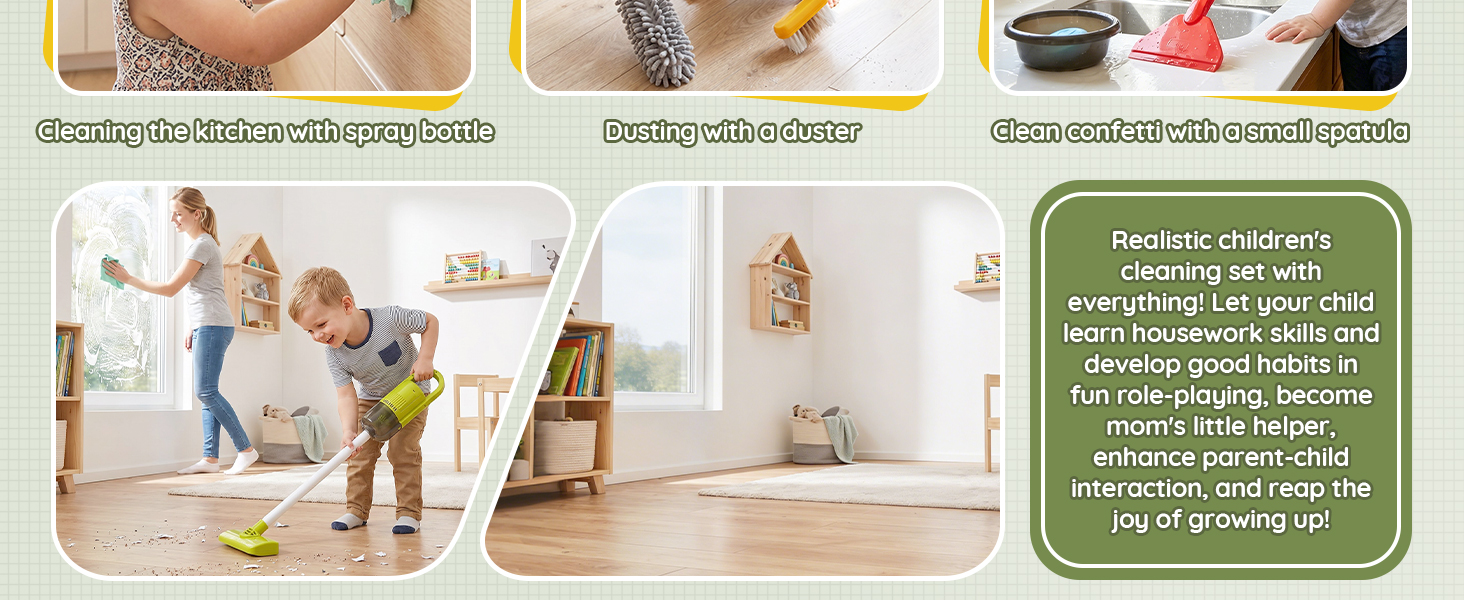 toddler broom and cleaning set