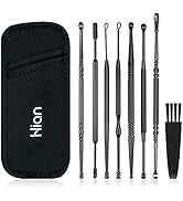 8 Pcs Ear Wax Removal Kit,Professional Double-Headed Ear Pick Earwax Removal Tools,316L Stainless...