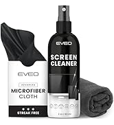 Screen Cleaner Spray and Wipe - TV screen cleaner spray and 2 Microfiber cloths, Computer Screen ...