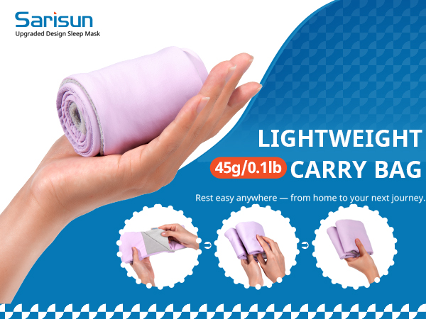 LIGHTWEIGH EYE MASK WITH CARRY BAG