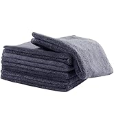 ZHAYAO 6 Pack Microfiber Wash Cloth, 12x12 Inch Highly Absorbent and Soft Feel Fingertip Towels, ...