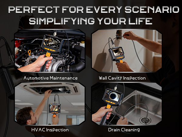 endoscope camera with light