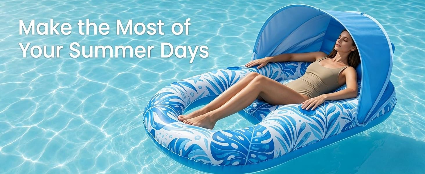 Inflatable Pool with Canopy