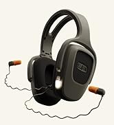 Elgin Fury Dual-Defense Safety Headphones with LED Work Light, 3 Wearable Modes (Headphones, Earb...