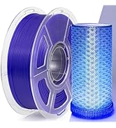 IEMAI Clear PLA Filament 1.75mm, High-Speed 3D Printer Filament at 30-600mm/s, Blue Transparent F...
