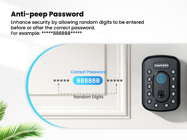 Keyless entry door lock