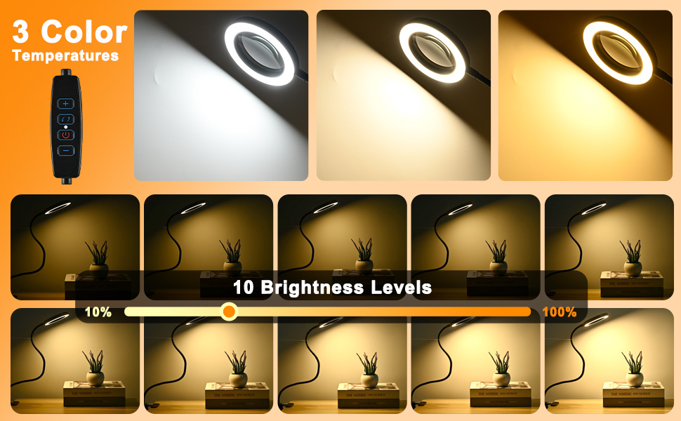 magnifying glass with light