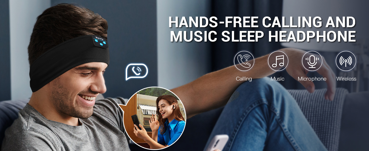 sleep headphones bluetooth headband