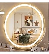 HASIPU Vanity Mirror with Lights, 18" LED Makeup Mirror, Lighted Makeup Mirror with Lights, Smart...