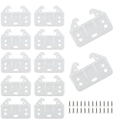 UBANU Drawer Slide Guides Bottom Mount, 12 Pack Plastic Drawer Track Rail Guide Bottom Mounting B...