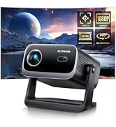 [Electric Focus &amp; Auto Keystone] Mini Projector with WiFi Bluetooth, PUTRIMS Portable 1080P Suppo...