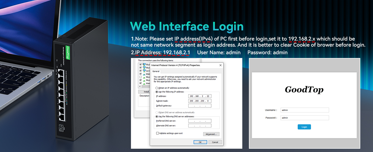 web managed switch