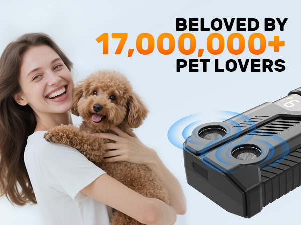 Larger Stronger Wider Coverage Anti Barking Device For Dogs, Give you a peaceful life