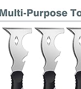 Mister Rui-Putty Knife, Paint Scraper 10 in 1 Putty Knife Multi-Use Painters Tool, Taping Knife, ...