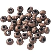 Craftdady 50pcs Large Hole Beads Wood European Rondelle Beads 15.5mm Natural Wooden Bead Rondelle...