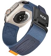 Compatible with Apple Watch Ultra Band - for Men Comfortable Soft Nylon Sport Loop with Magnetic ...