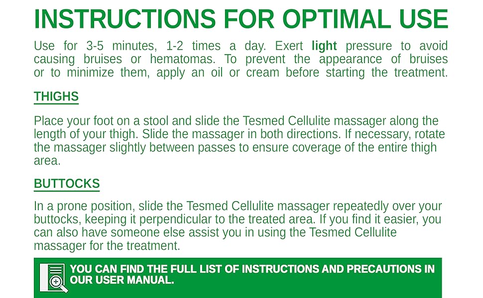 Tesmed Cellulite user instructions