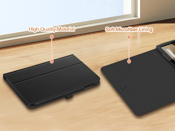 New fire hd 10 13th generation leather cover accessories 10.1 inch display protective fold stand