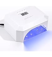 Makartt UV Nail Lamp: LED Light for Gel Polish 36W Nails Curing Dryer with 4 Timer Setting Displa...