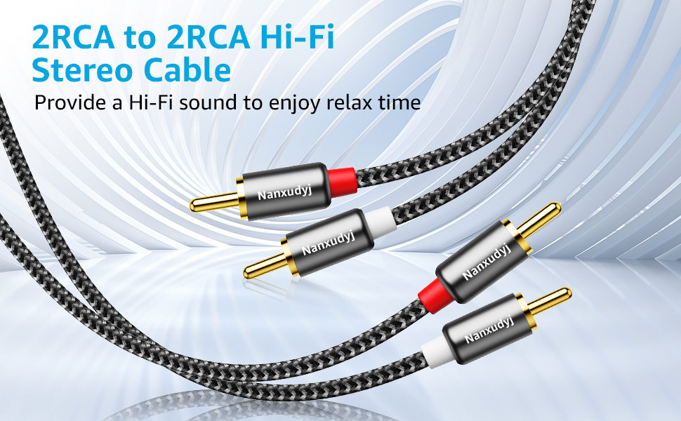 Gold Plated 2RCA Plugs Connectors