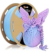 LOVOON Matte Tricolors PLA 3D Printer Filament Multi-Color Changing by Angle Rainbow PLA 3D Print...