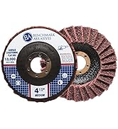 Benchmark Abrasives 4-1/2" Type 29 Surface Conditioning Angle Grinder Flap Discs for Blending, Gr...