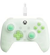 8Bitdo Ultimate Mini Wired Controller for Xbox with RGB Lighting Fire Ring, Hall Effect Joysticks...