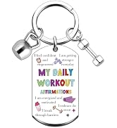 MigPio Gym Keychain for Women Workout Gifts Gym Essentials for Women Inspirational Gifts for Wome...