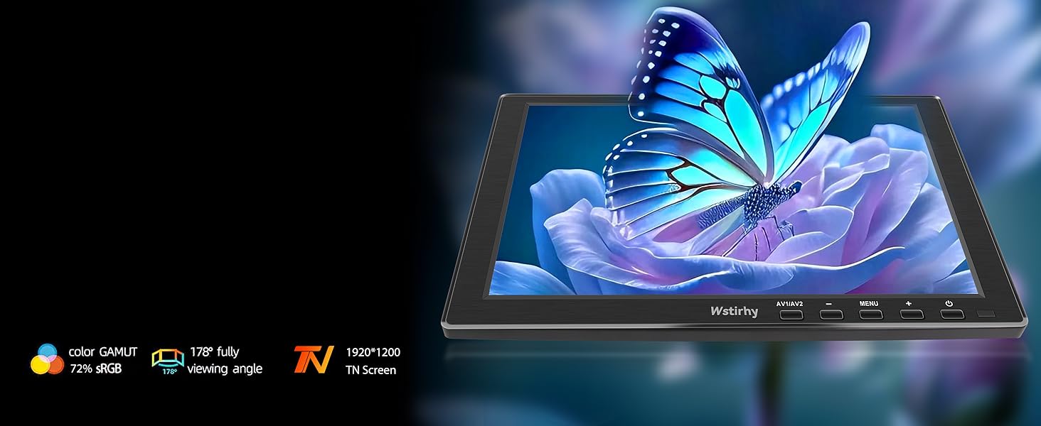 178° Wide Viewing Angle Display