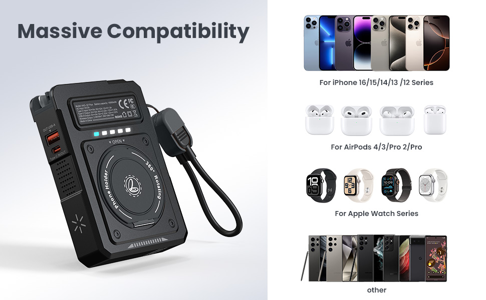 3-in-1 Magnetic Power Bank