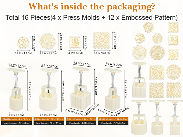 Hand Press Moon Cake Mold