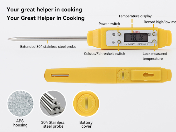 digital thermometer for cooking