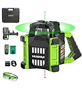 Huepar Electronic Green Rotary Laser Level + Plumb Points, Self-Leveling Horizontal/Vertical Rota...