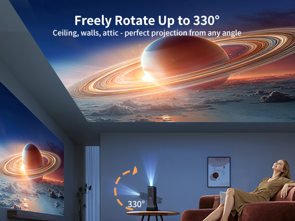 projector with built-in stand