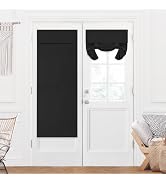 Deconovo Room Darkening Door Curtain, Thermal Insulated Privacy Panel for Glass Doors and Sidelig...