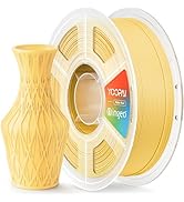 PLA+ Matte Filament 1.75mm, Soft Matte Finish, Reduced Layer Lines, 1KG (2.2lbs) 3D Printer PLA F...
