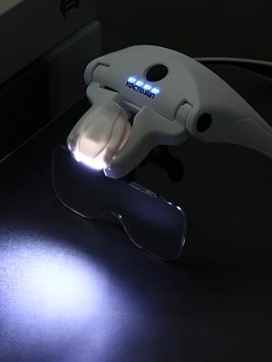 Head Magnifying Glass with Light