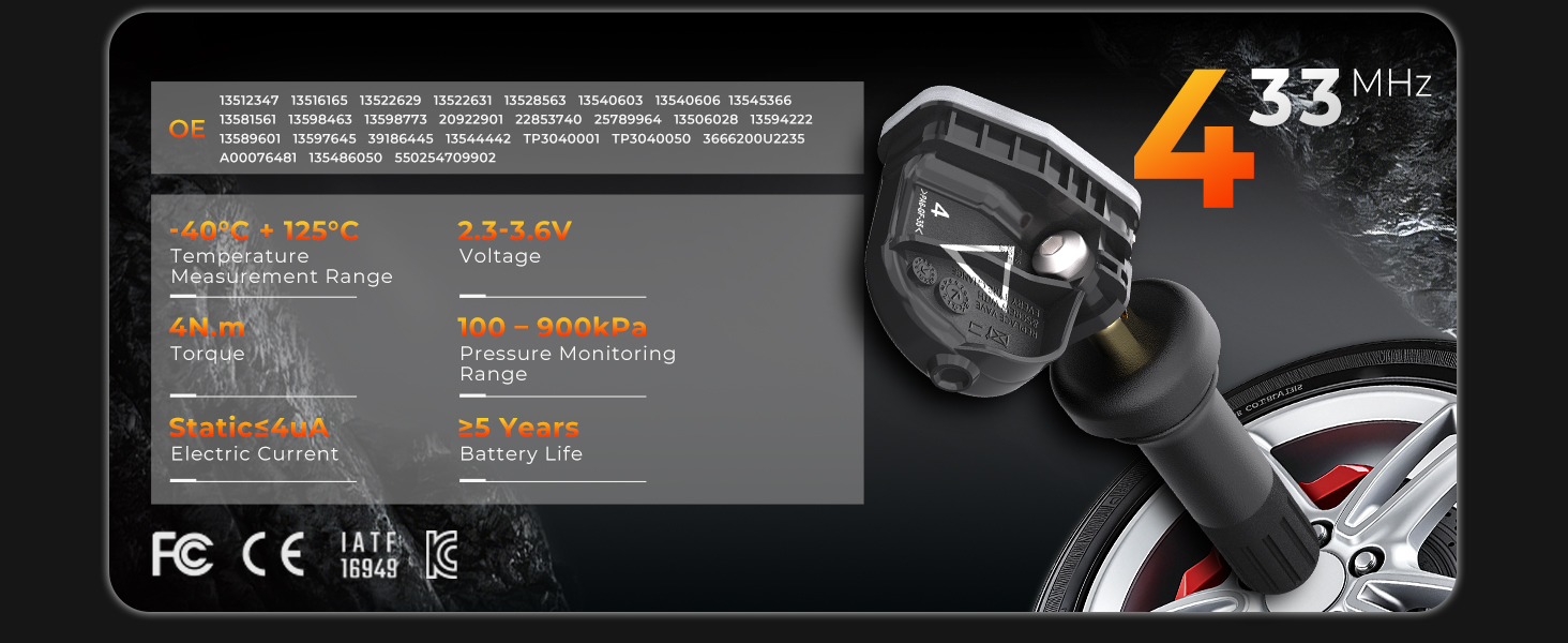 TIRE PRESSURE MONITORING SYSTEM SENOSR 