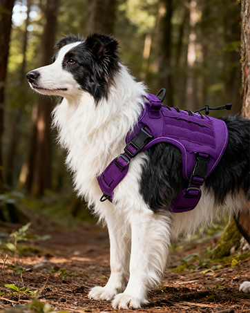 Adjustable straps with quick-release buckles allow a snug fit for pets of different shapes