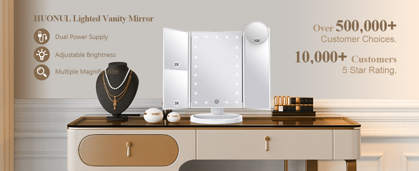 Makeup Mirror Vanity with Lights