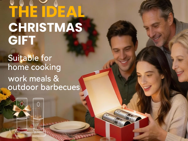 Electric Salt and Pepper Grinder Set